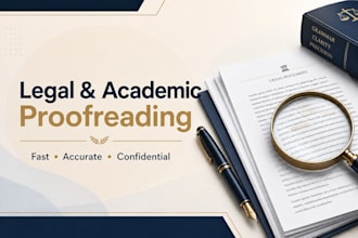 proofread and edit your legal or academic content
