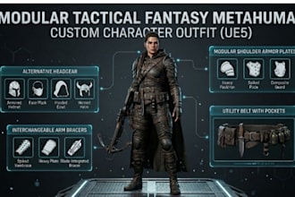 create metahuman outfit game character clothing unreal engine outfit accessories