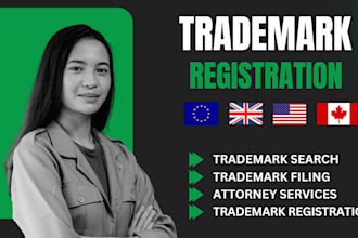 do trademark search and filing in the USA, europe, UK, italy and australia