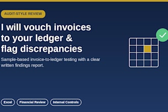 vouch invoices to your ledger and flag revenue discrepancies