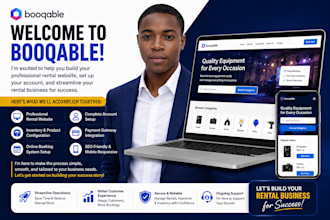booqable rental website booqable account and inventory setup
