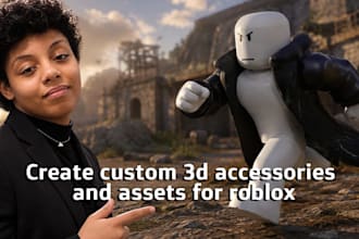 create custom 3d accessories and assets for roblox