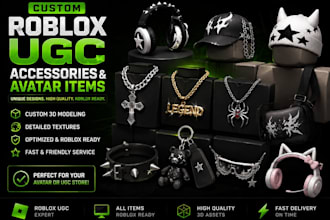 make custom roblox ugc avatar accessories and wearable items