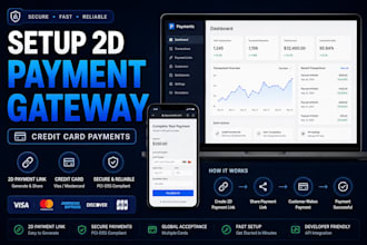 set up 2d, 3d payment gateway, crypto payment payment processor card payment
