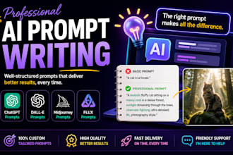 write professional ai prompts