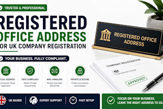 provide registered office address for UK company registration and compliance