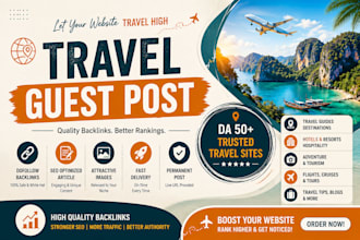 publish travel and lifestyle guest post with contextual backlinks