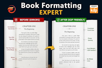 format your book for KDP, ingramspark and print ready PDF