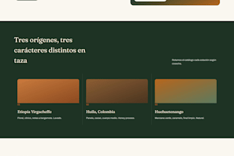 design and develop a modern landing page using HTML