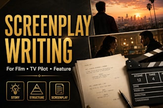 write a professional feature screenplay or TV pilot script