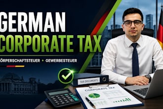 prepare german corporate tax return and filing support