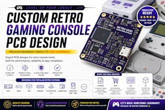 design a custom retro gaming console mod pcb for hardware modification