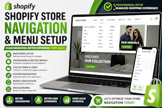 set up and optimize your shopify store navigation and menus