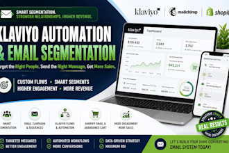 setup klaviyo automation flows and email segmentation