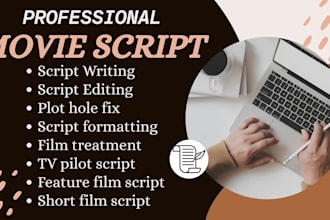 be scriptwriter, write movie script, screenwriting, tv pilot, series, screenplay