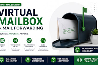 provide virtual mailbox with mail forwarding for business and personal use