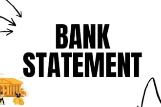 reconcile bank statement PDF to editable format
