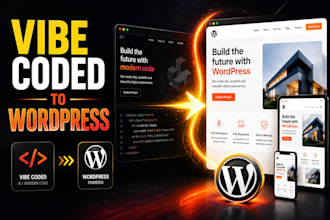 vibecoded website, lovable, bolt, or claude website to wordpress website, wix