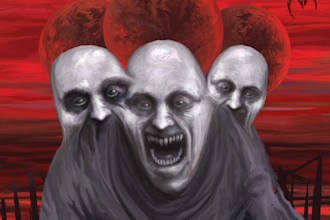 draw horror picture newborn nightmare