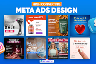 design high converting meta static ads for dtc brands