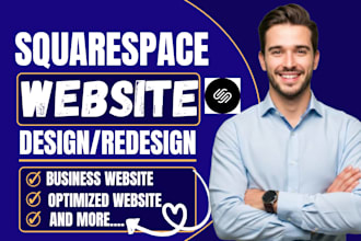 design squarespace website and redesign squarespace website
