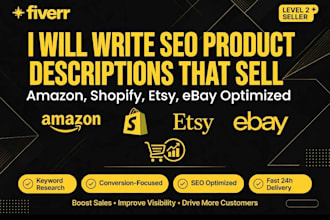 write SEO product descriptions and ecommerce content