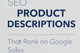 write SEO product descriptions and ecommerce content