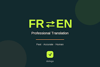 translate your documents between french and english