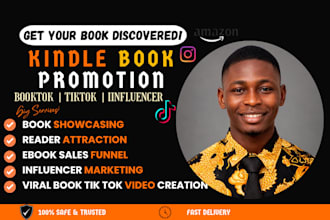 do kindle book promotion, booktok tik tok promotion influencer video book rank