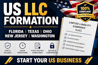 llc registration llc formation in florida, ohio, texas, new jersey, washington