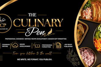 write, edit, and professionally format your cookbook for KDP