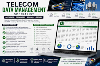 telecom data entry management