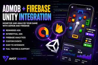 integrate admob and firebase into your unity game