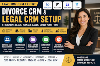do divorce crm clio grow legal crm law firm filevine mycase migrate litify leads