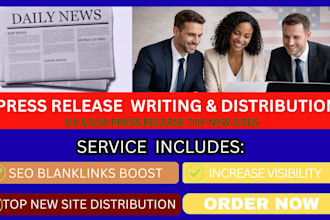 write distribute press release distribution to premium uk USA global news sites