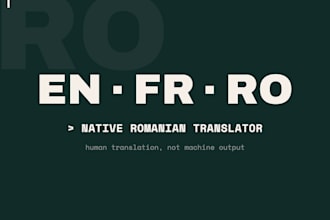 translate english and french to romanian as a native speaker