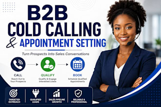 be your b2b cold caller and appointment setter