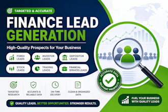 give a fresh forex leads, investor leads, depositor leads ,stock leads