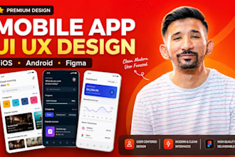 create figma app design for mobile app UI UX