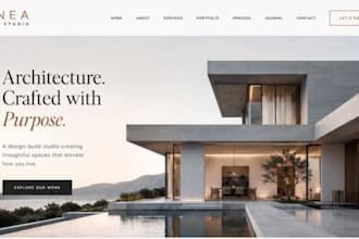 design wix architectural firm website business website interior website