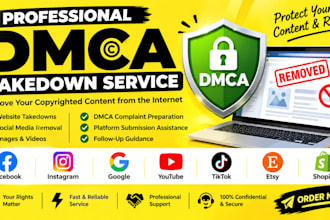 takedown facebook remove notice tiktok reports ig harassing yt remove mugshots