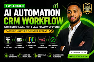 build ai automation CRM workflow with gohighlevel n8n and lead follow up system