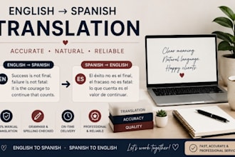 translate english to spanish and spanish to english