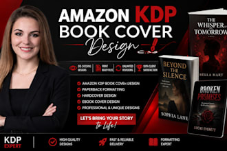 do book cover design, ebook cover design, book design, kdp book