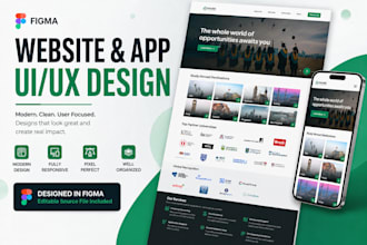 do ui ux design, website ui ux, app design in figma