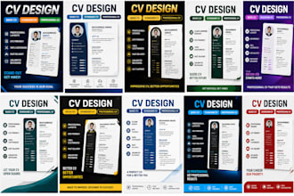 design a professional CV resume and modern resume template
