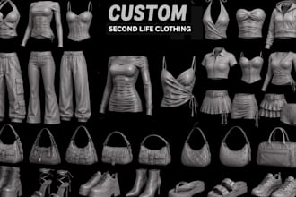 create second life clothing mesh for maitreya legacy reborn texture 3d clothing