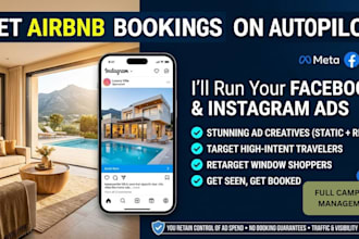 set up and manage facebook instagram ads for your airbnb listing