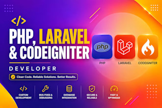 be your PHP, laravel, and codeigniter developer
