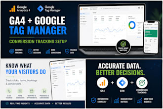 set up ga4 and google tag manager conversion tracking